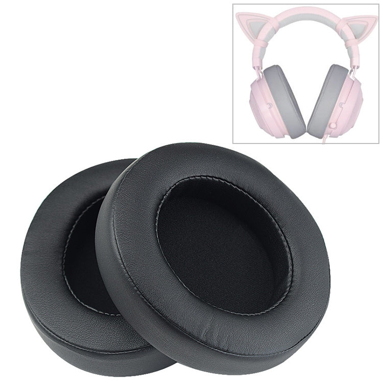 Razer Kraken 7.1 V2 Pro 헤드폰 쿠션 스펀지 블랙 네트 커버 이어머프 교체용 2개 세트, Razer Kraken 7.1 V2 Pro(블랙 네트)