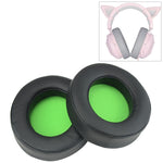 Razer Kraken 7.1 V2 Pro 헤드폰 쿠션 스펀지 그린 네트 커버 이어머프 교체용 2개 세트, Razer Kraken 7.1 V2 Pro(그린)