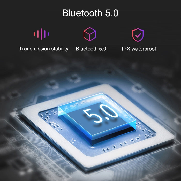 BTH-K08 TWS V5.0 무선 스테레오 블루투스 헤드셋 충전 케이스 포함
