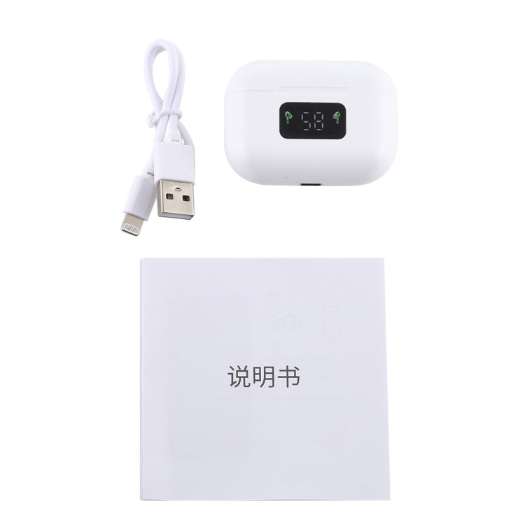 i58 TWS 블루투스 5.0 터치 무선 블루투스 이어폰 IOS 시스템 장비용, 자석 충전 박스 및 스마트 디지털 디스플레이 포함, 시리 지원