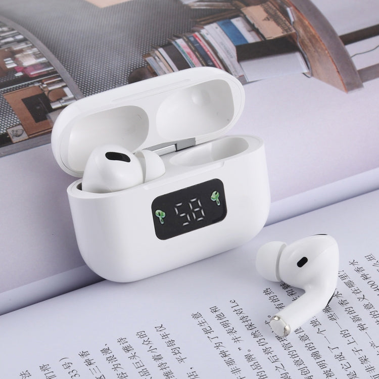 i58 TWS 블루투스 5.0 터치 무선 블루투스 이어폰 IOS 시스템 장비용, 자석 충전 박스 및 스마트 디지털 디스플레이 포함, 시리 지원