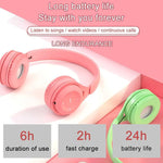 Y08 하이파이 사운드 품질 마카롱 블루투스 헤드셋, 통화 및 TF 카드, 3.5mm AUX 지원