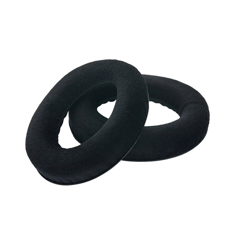 Sennheiser HD515 / HD555 / HD595 / HD598 / HD558 / PC360용 2개입 플란넬 이어폰 쿠션 커버 이어머프 교체용 이어패드, 톤 튜닝 코튼 포함, 벨벳 블랙, 벨벳 브라운