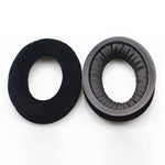 Sennheiser HD515 / HD555 / HD595 / HD598 / HD558 / PC360용 2개입 플란넬 이어폰 쿠션 커버 이어머프 교체용 이어패드, 톤 튜닝 코튼 포함, 벨벳 블랙, 벨벳 브라운