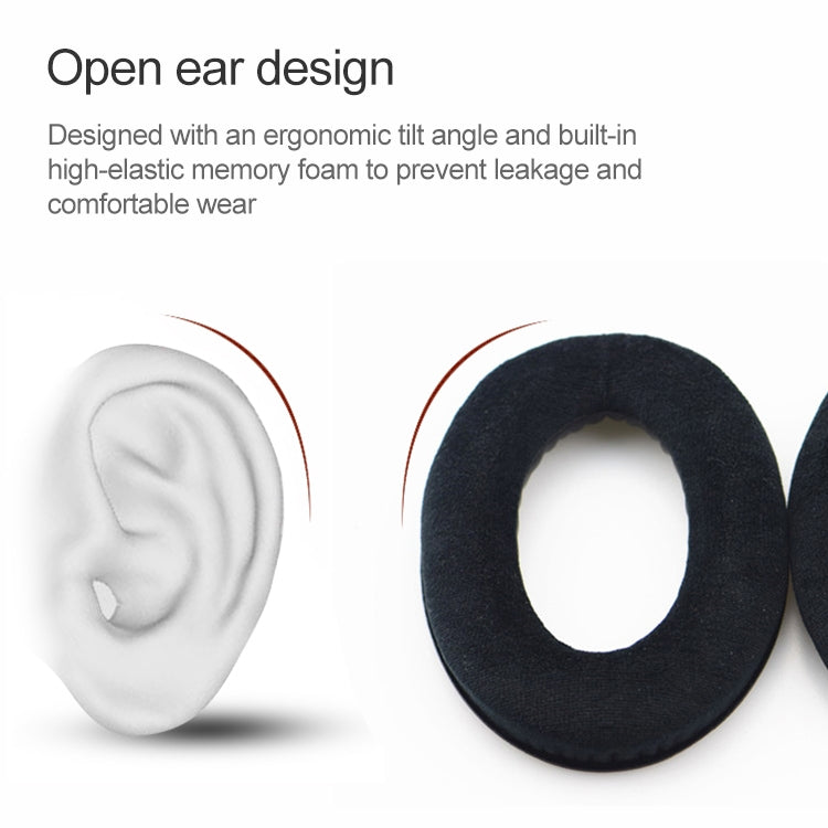 Sennheiser HD515 / HD555 / HD595 / HD598 / HD558 / PC360용 2개입 플란넬 이어폰 쿠션 커버 이어머프 교체용 이어패드, 톤 튜닝 코튼 포함, 벨벳 블랙, 벨벳 브라운