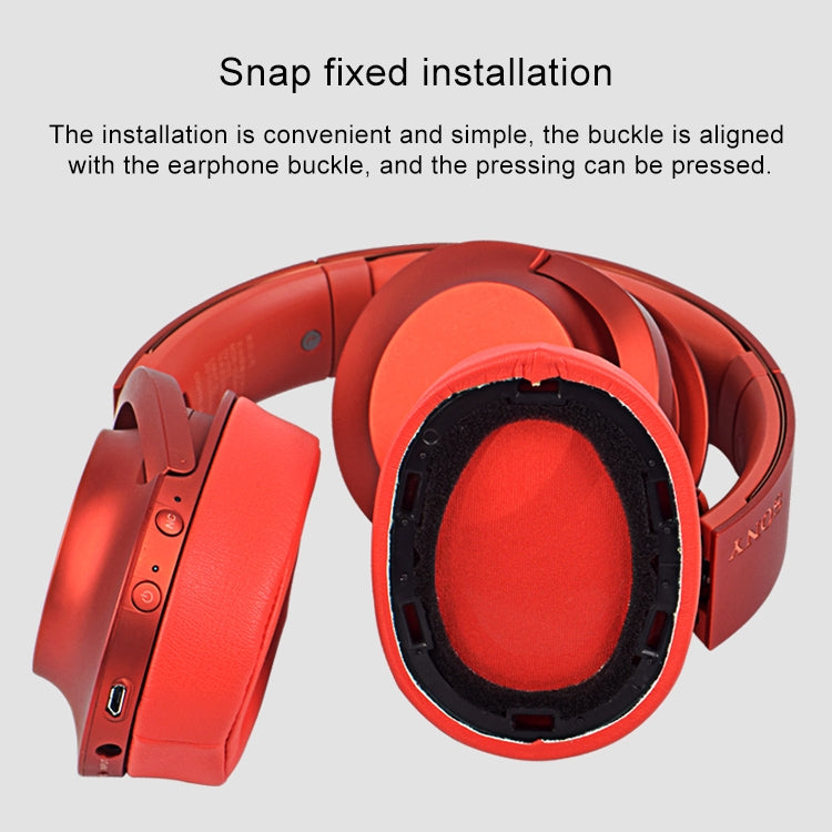 Sony MDR-100ABN / WH-H900N용 스폰지 헤드폰 보호 케이스 2개