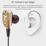D12 1.2m 유선 인이어 3.5mm 인터페이스 스테레오 유선 제어 HIFI 이어폰 듀얼 모션 루프 러닝 게임 음악 헤드셋 포장 포함, D12 포장 포함 (검정), D12 포장 포함 (흰색)