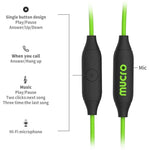 Mucro MB-232 러닝 인이어 스포츠 이어후크 유선 스테레오 헤드폰 조깅 체육관용, 3.5mm
