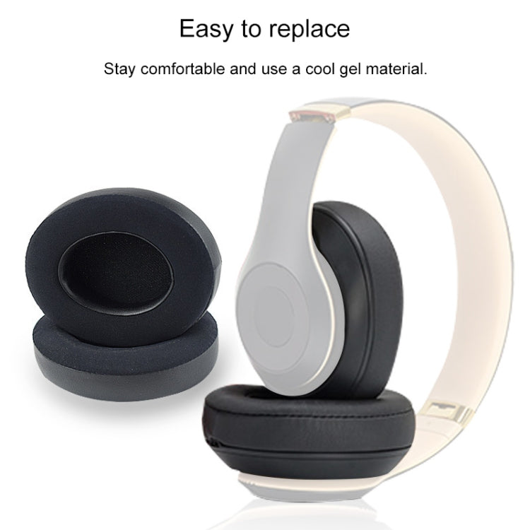 Beats Studio 2.0 / 3.0용 2개입 아이스 젤 이어머프 헤드폰 보호 커버 (그레이 화이트), 블랙, 티타늄 컬러