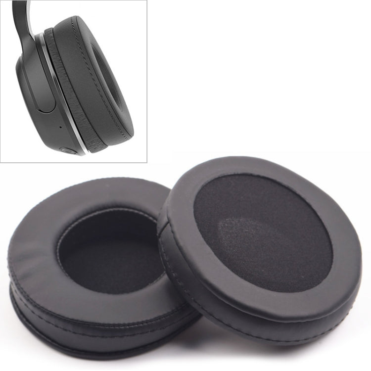 2개 세트 Skullcandy / HESH 2.0 HESH 두꺼워진 이어폰 쿠션 커버 이어머프 교체용 이어패드, 흰색 실 바느질(검정)