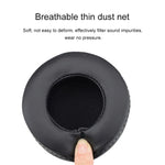 2개 세트 Skullcandy / HESH 2.0 HESH 두꺼워진 이어폰 쿠션 커버 이어머프 교체용 이어패드, 흰색 실 바느질(검정)