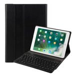 FT-1030 블루투스 3.0 ABS 브러시드 텍스처 키보드 + 스킨 텍스처 가죽 태블릿 케이스 for iPad Air / Air 2 / iPad Pro 9.7인치, 3단계 각도 조절 / 자석 / 슬립 기능, FT-1030D