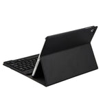 FT-1030 블루투스 3.0 ABS 브러시드 텍스처 키보드 + 스킨 텍스처 가죽 태블릿 케이스 for iPad Air / Air 2 / iPad Pro 9.7인치, 3단계 각도 조절 / 자석 / 슬립 기능, FT-1030D