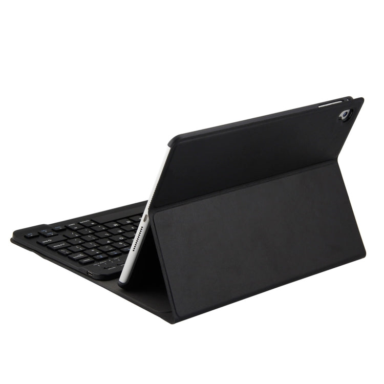 FT-1030 블루투스 3.0 ABS 브러시드 텍스처 키보드 + 스킨 텍스처 가죽 태블릿 케이스 for iPad Air / Air 2 / iPad Pro 9.7인치, 3단계 각도 조절 / 자석 / 슬립 기능, FT-1030D