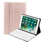 FT-1030 블루투스 3.0 ABS 브러시드 텍스처 키보드 + 스킨 텍스처 가죽 태블릿 케이스 for iPad Air / Air 2 / iPad Pro 9.7인치, 3단계 각도 조절 / 자석 / 슬립 기능, FT-1030D