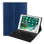 FT-1030 블루투스 3.0 ABS 브러시드 텍스처 키보드 + 스킨 텍스처 가죽 태블릿 케이스 for iPad Air / Air 2 / iPad Pro 9.7인치, 3단계 각도 조절 / 자석 / 슬립 기능, FT-1030D