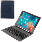 T-201 분리형 블루투스 3.0 초슬림 키보드 + 램스킨 텍스처 가죽 태블릿 케이스 for iPad Air / Air 2 / iPad Pro 9.7인치, 다중 각도 조절 지원, T-201