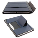 T-201 분리형 블루투스 3.0 초슬림 키보드 + 램스킨 텍스처 가죽 태블릿 케이스 for iPad Air / Air 2 / iPad Pro 9.7인치, 다중 각도 조절 지원, T-201