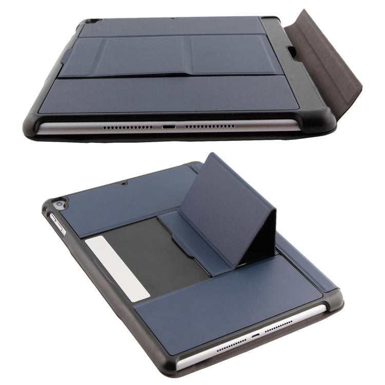 T-201 분리형 블루투스 3.0 초슬림 키보드 + 램스킨 텍스처 가죽 태블릿 케이스 for iPad Air / Air 2 / iPad Pro 9.7인치, 다중 각도 조절 지원, T-201