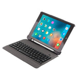 T-201 분리형 블루투스 3.0 초슬림 키보드 + 램스킨 텍스처 가죽 태블릿 케이스 for iPad Air / Air 2 / iPad Pro 9.7인치, 다중 각도 조절 지원, T-201