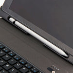 T-201 분리형 블루투스 3.0 초슬림 키보드 + 램스킨 텍스처 가죽 태블릿 케이스 for iPad Air / Air 2 / iPad Pro 9.7인치, 다중 각도 조절 지원, T-201