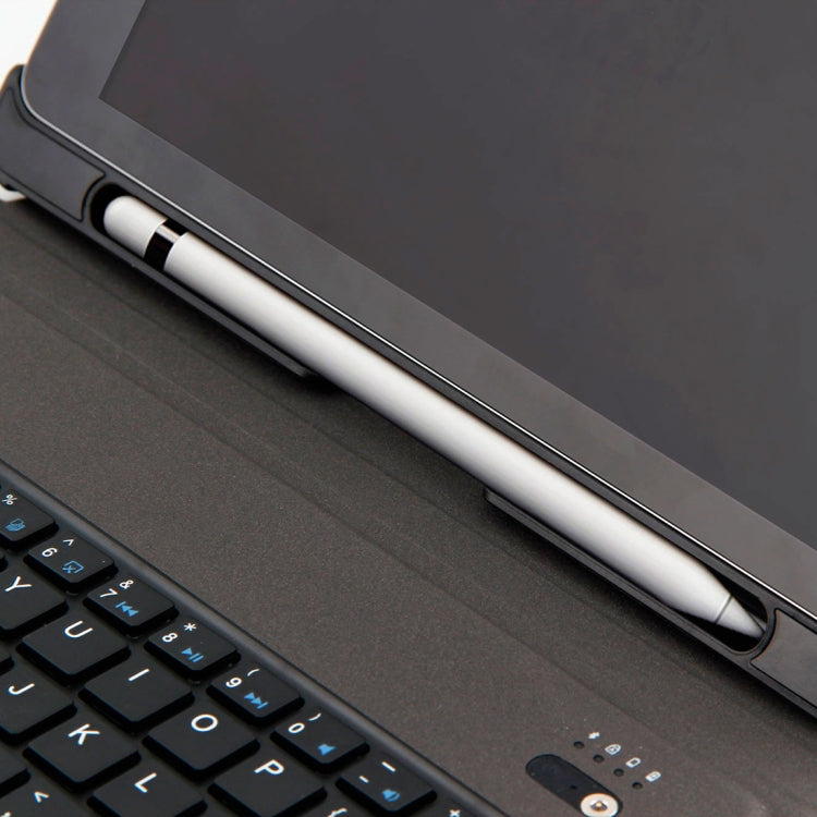 T-201 분리형 블루투스 3.0 초슬림 키보드 + 램스킨 텍스처 가죽 태블릿 케이스 for iPad Air / Air 2 / iPad Pro 9.7인치, 다중 각도 조절 지원, T-201