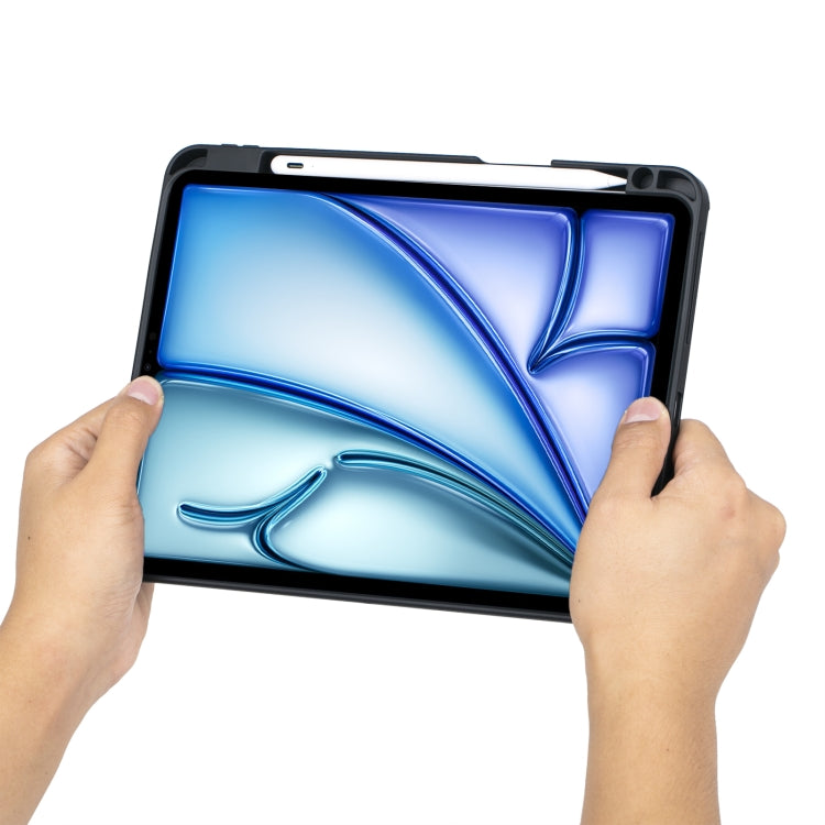 T11B-AS 분리형 회전 백라이트 터치 블루투스 키보드 케이스, iPad Air 11 2024 / Air 5 / Air 4 10.9 / Pro 11 2022 2021 2020 2018용, iPad Air 11 2025 / Air 11 2024 / Air 5 / Air 4 10.9 / Pro 11 2022 2021 2020 2018용