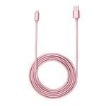 2m 직조 스타일 금속 헤드 84코어 8핀 to USB 2.0 데이터 / 충전 케이블