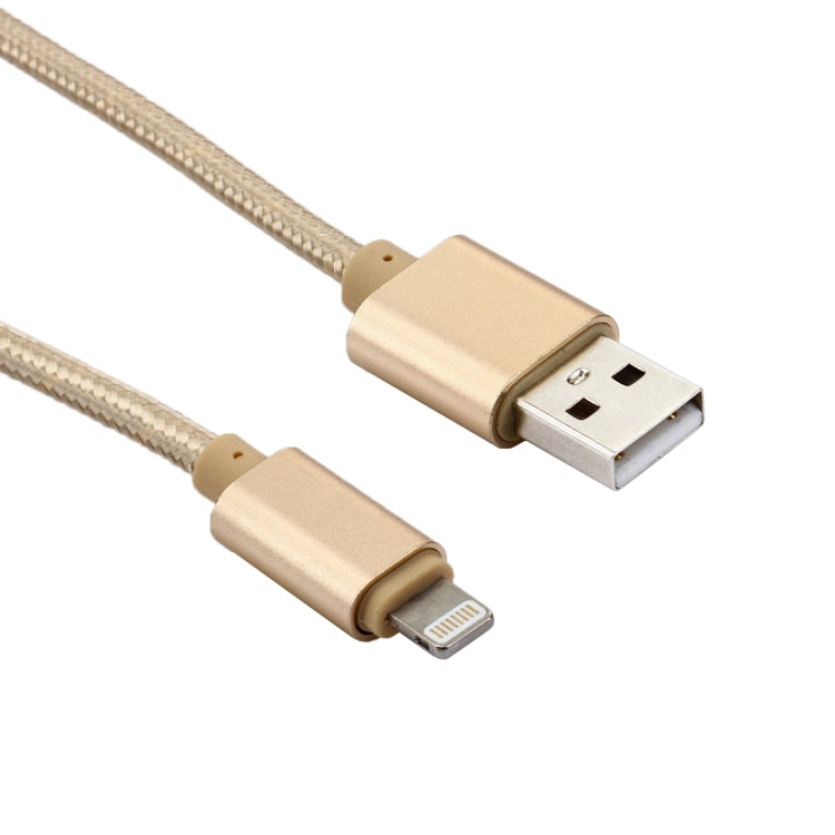 1m 직조 스타일 금속 헤드 84코어 8핀 to USB 2.0 데이터/충전 케이블