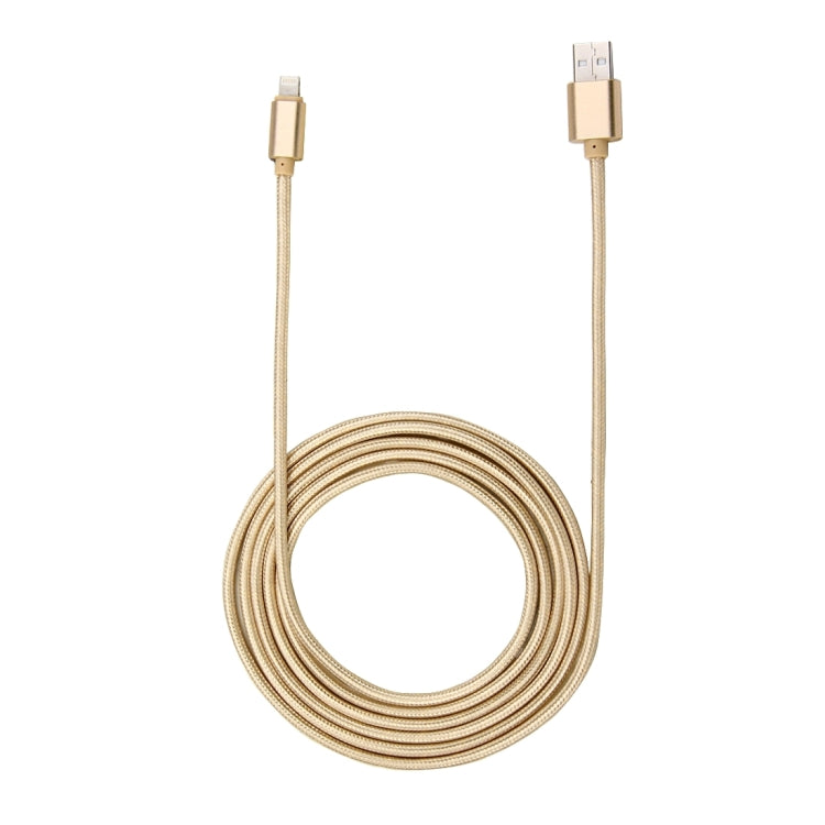 1m 직조 스타일 금속 헤드 84코어 8핀 to USB 2.0 데이터/충전 케이블