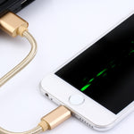 1m 직조 스타일 금속 헤드 84코어 8핀 to USB 2.0 데이터/충전 케이블