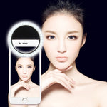 아이폰, 갤럭시, 화웨이, 샤오미, LG, HTC 및 기타 스마트폰용 충전 셀피 뷰티 라이트, 조절 가능한 클립 및 USB 케이블 포함