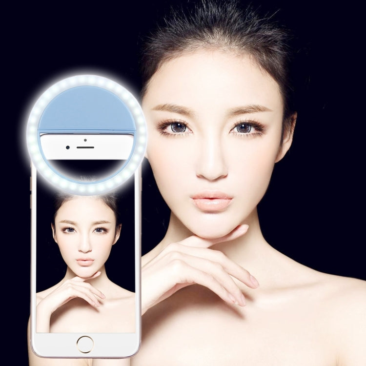 아이폰, 갤럭시, 화웨이, 샤오미, LG, HTC 및 기타 스마트폰용 충전 셀피 뷰티 라이트, 조절 가능한 클립 및 USB 케이블 포함