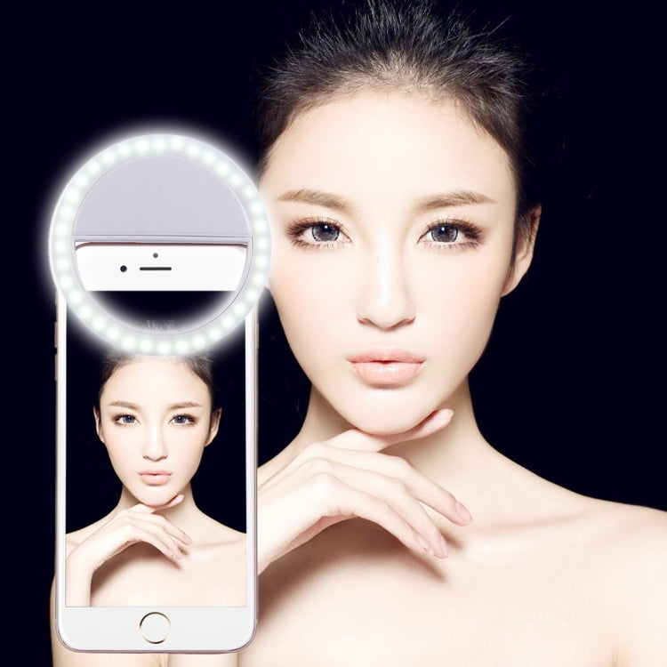 아이폰, 갤럭시, 화웨이, 샤오미, LG, HTC 및 기타 스마트폰용 충전 셀피 뷰티 라이트, 조절 가능한 클립 및 USB 케이블 포함