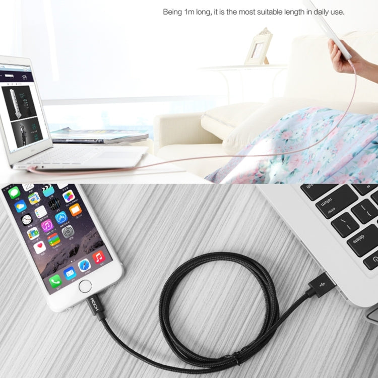 3m 3A 직조 스타일 금속 헤드 8핀 to USB 데이터/충전 케이블, 3m 8핀
