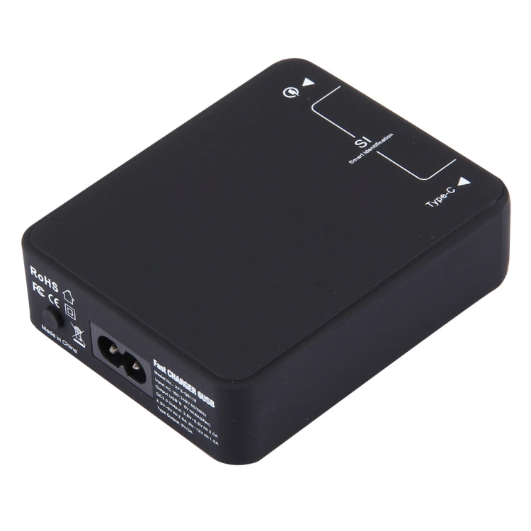 Q8118 1 퀵 차지 3.0 + 4 스마트 식별 USB + 1 USB-C / 타입-C 3.1 데스크탑 USB 충전기