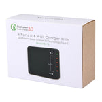 Q8118 1 퀵 차지 3.0 + 4 스마트 식별 USB + 1 USB-C / 타입-C 3.1 데스크탑 USB 충전기