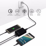 Q8118 1 퀵 차지 3.0 + 4 스마트 식별 USB + 1 USB-C / 타입-C 3.1 데스크탑 USB 충전기
