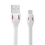 REMAX RC-035i 레이저 시리즈 1m 2.1A 8핀 to USB 데이터 동기화 충전 케이블 LED 표시등 포함, 화이트