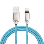 1m 직조 108 구리 코어 8핀 to USB 데이터 동기화 충전 케이블 아이폰, 아이패드용