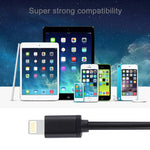 1m 3A 8핀 to USB 데이터 동기화 충전 케이블 아이폰, 아이패드용, 직경: 4 cm
