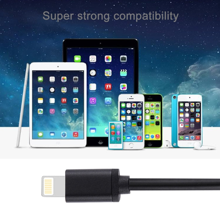 1m 3A 8핀 to USB 데이터 동기화 충전 케이블 아이폰, 아이패드용, 직경: 4 cm
