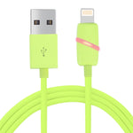 1m 원형 보빈 선물 상자 스타일 8핀 to USB 데이터 동기화 케이블 표시등 포함 아이폰, 아이패드용