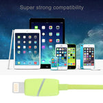 1m 원형 보빈 선물 상자 스타일 8핀 to USB 데이터 동기화 케이블 표시등 포함 아이폰, 아이패드용