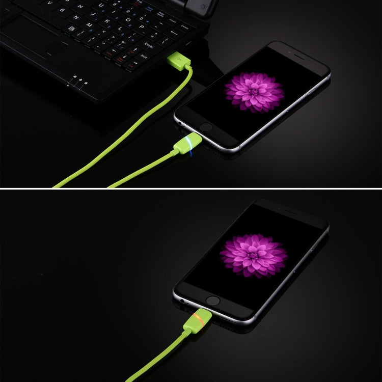 1m 원형 보빈 선물 상자 스타일 8핀 to USB 데이터 동기화 케이블 표시등 포함 아이폰, 아이패드용