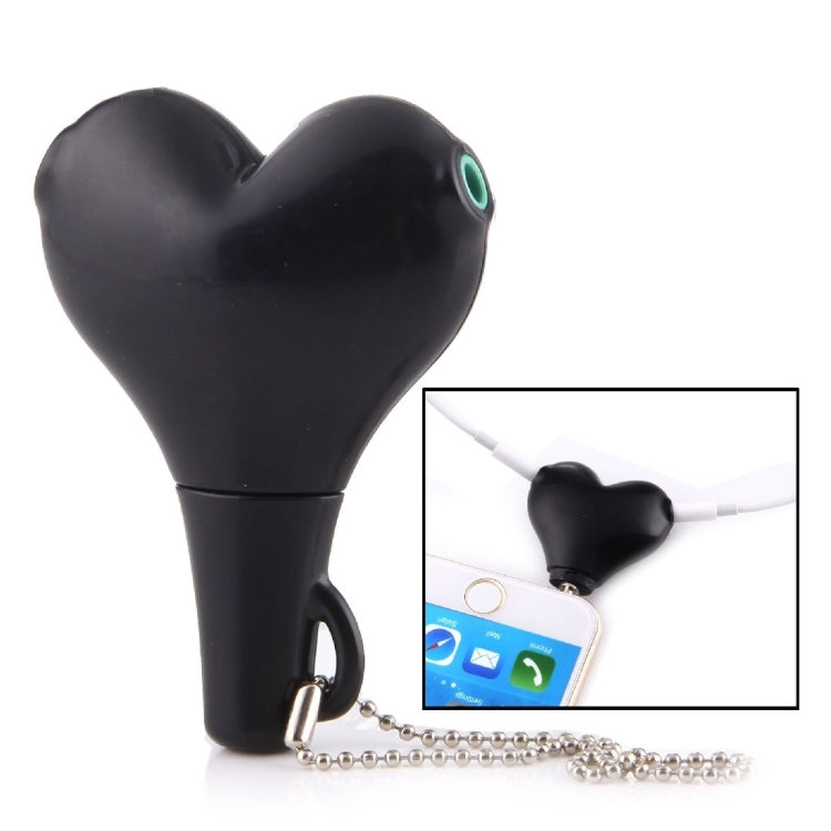 1 남성-2 여성 3.5mm 잭 플러그 다기능 하트 모양 이어폰 오디오 비디오 분배기 어댑터 키 체인 포함, 아이폰, 아이패드, 아이팟, 삼성, 샤오미, HTC 및 기타 3.5mm 오디오 인터페이스 전자 디지털 제품용