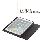 분리형 블루투스 키보드 + 가로 플립 가죽 태블릿 케이스 홀더 및 펜 홀더 포함 iPad Pro 9.7인치, iPad Air, iPad Air 2, iPad 9.7인치 (2017), iPad 9.7인치 (2018), A07B 블루, A07B 로즈 골드, A07B 블랙, A07B 골드