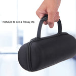 2 in 1 하드 PU 캐리 지퍼 보관 박스 가방 + 소프트 실리콘 커버 JBL Charge 3 블루투스 스피커용 어깨끈 포함