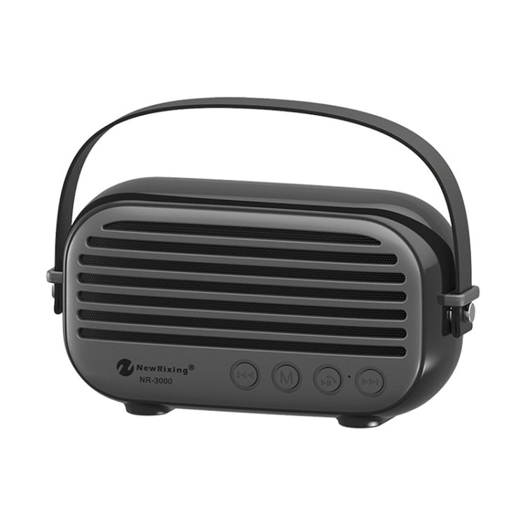 NewRixing NR-3000 스타일리시 가정용 블루투스 스피커, 핸즈프리 통화 기능, TF 카드 & USB & FM & AUX 지원