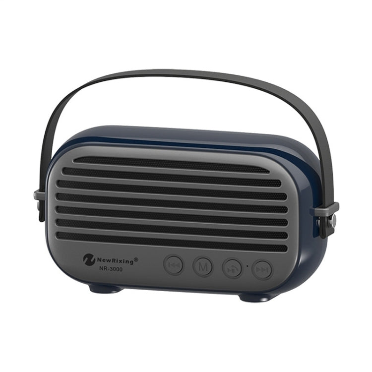 NewRixing NR-3000 스타일리시 가정용 블루투스 스피커, 핸즈프리 통화 기능, TF 카드 & USB & FM & AUX 지원